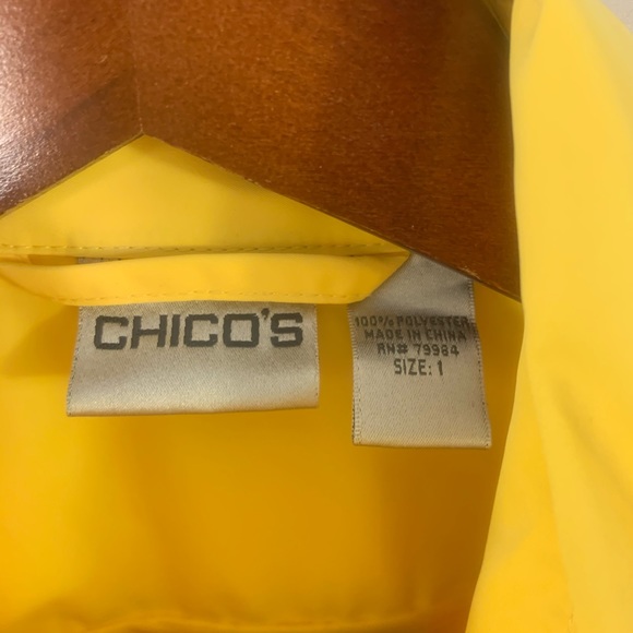 Chicos 1 Crop Jacket Lightweight Coat Button Up - Picture 4 of 6